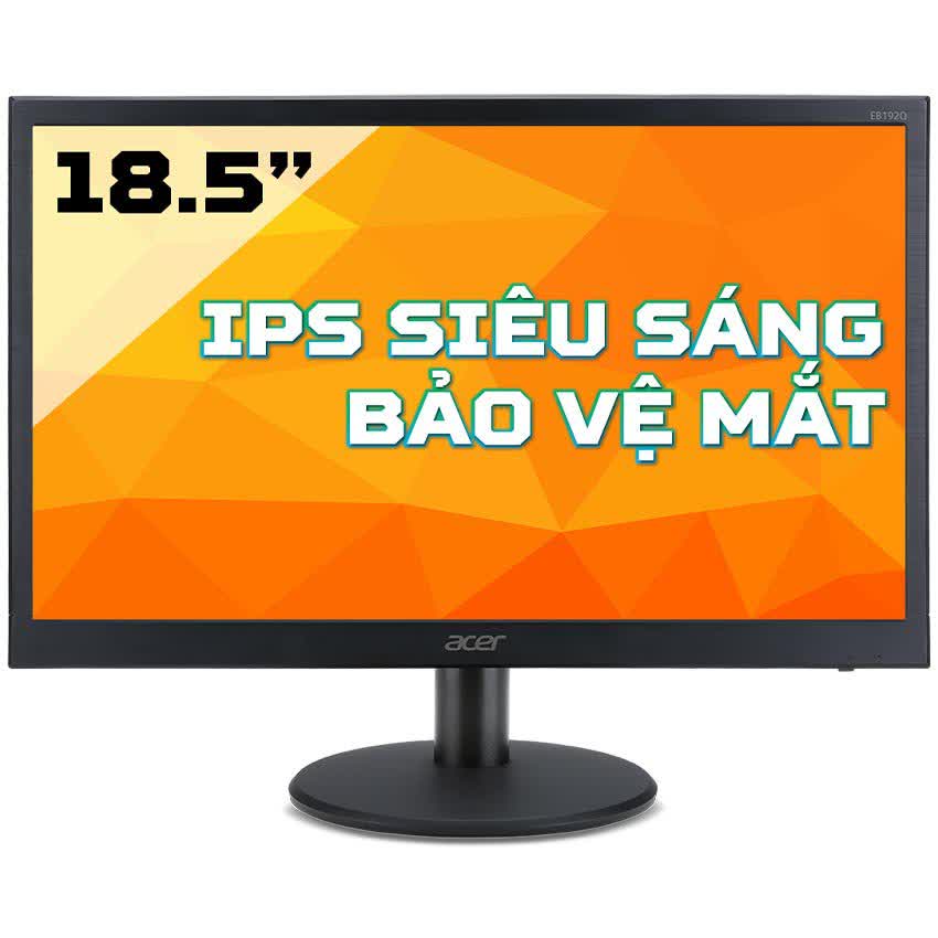 Màn hình Acer EB192QA (18.5 inch/HD/LED/IPS/VGA/200 cd/m²/60Hz/5ms)