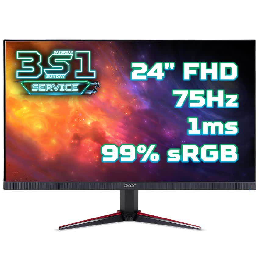 Màn hình Acer Nitro VG240Y (23.8 inch/FHD/LED/IPS/VGA+HDMI/250 cd/m²/75Hz/1ms/AMD Free sync)