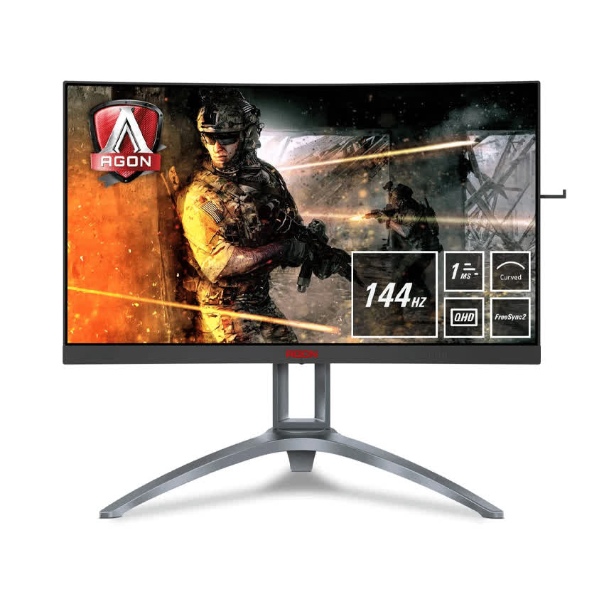 Màn hình AOC AG273QCX/74 (27inch/QHD/VA/144Hz/1ms/380nits/HDMI+DP+VGA+USB/FreeSync/Cong)