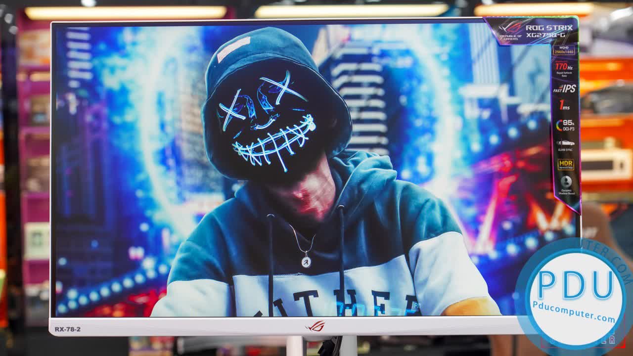 Màn hình Asus ROG Strix XG279Q-G Gundam Limited edition (27inch/2K/IPS/170Hz/1ms/400nits/HDMI+DP+USB/GSync)