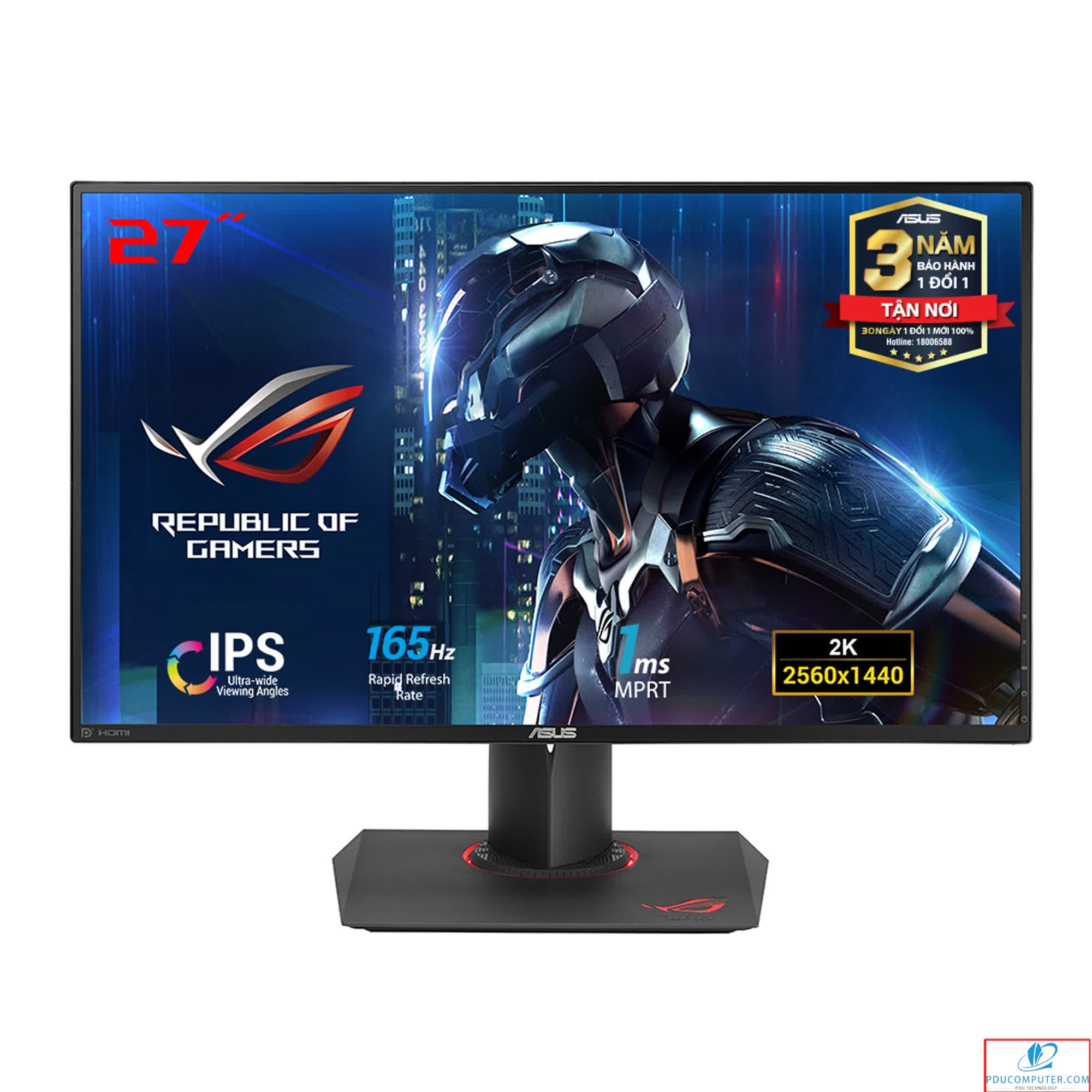 Màn hình Asus ROG Swift PG279Q (27 inch/2K/IPS/165Hz/G-SYNC)