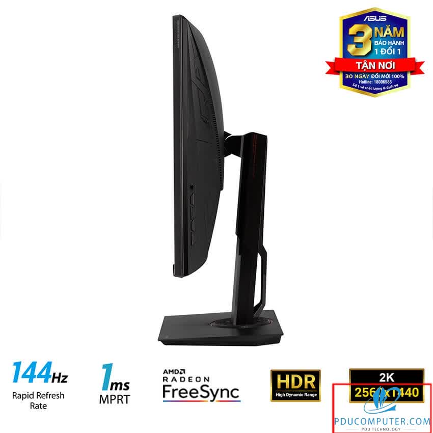 Màn hình Asus TUF VG32VQ (31.5 inch/QHD/144Hz/1ms/400cd/m²/DP+HDMI/HDR10/Free Syc/Màn hình cong)