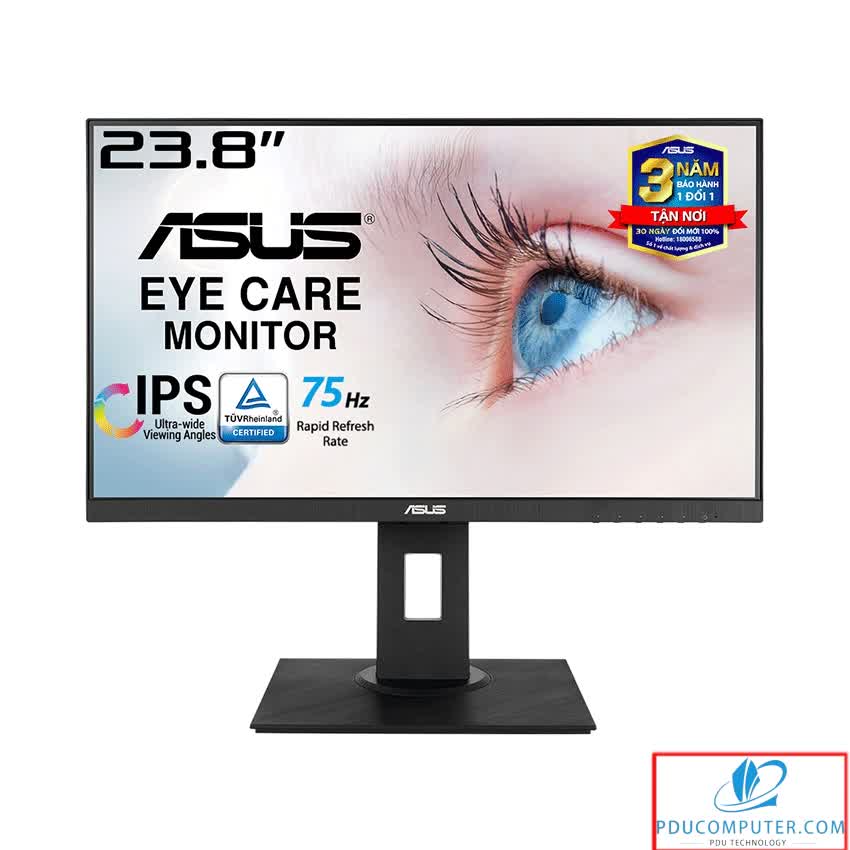 Màn hình Asus VA24DQLB (23.8inch/FHD/IPS/75Hz/250nits/HDMI+DP+DSub)