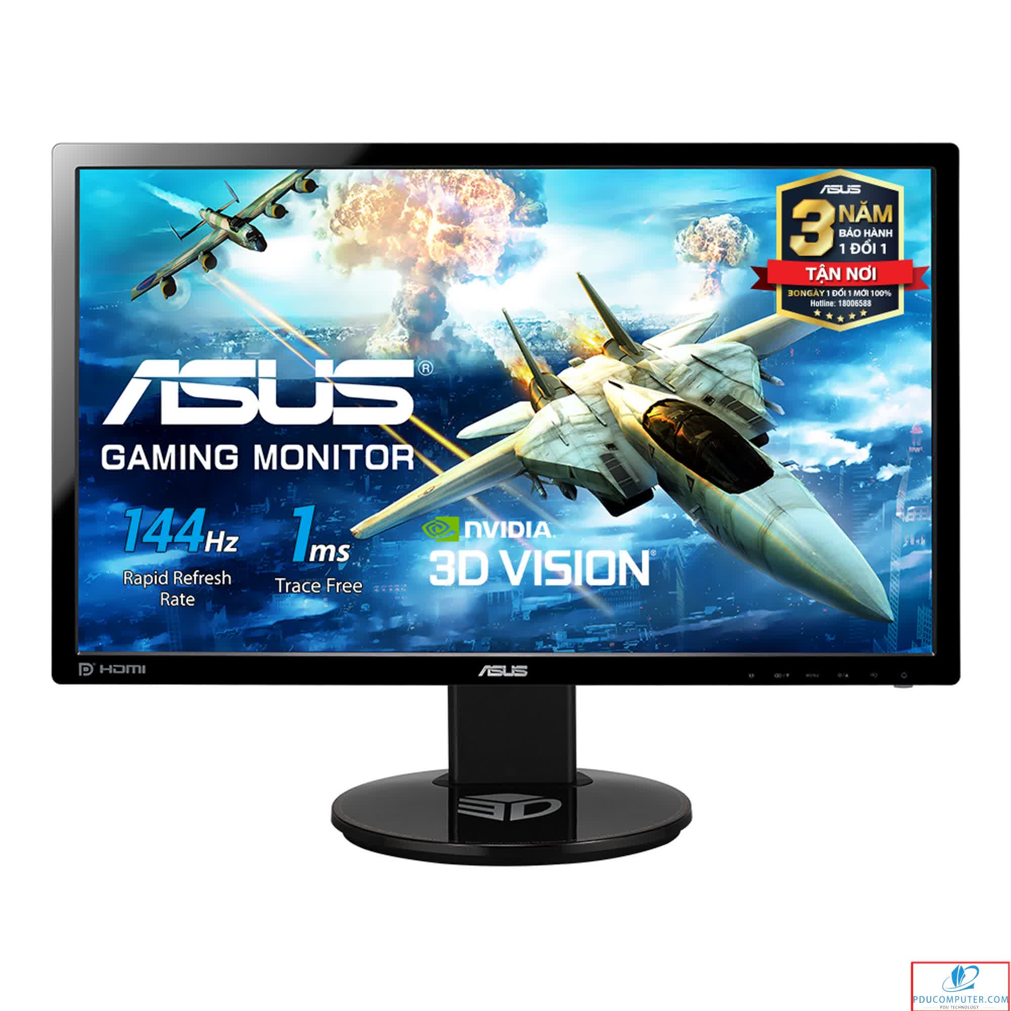 Màn hình Asus VG248QE (24 inch/FHD/WLED/TN/350cd/m²/HDMI+DP+DVI-D/144Hz/1ms)