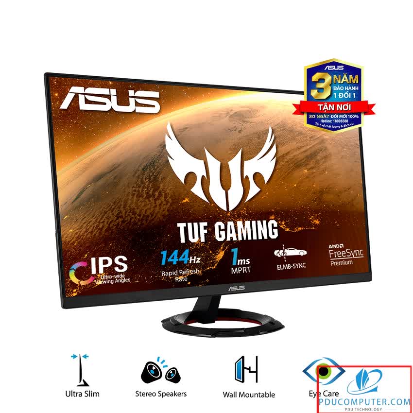Màn hình Asus VG279Q1R (27inch/FHD/IPS/144Hz/1ms/250nits/HDMI+DP+Audio/Freesync)