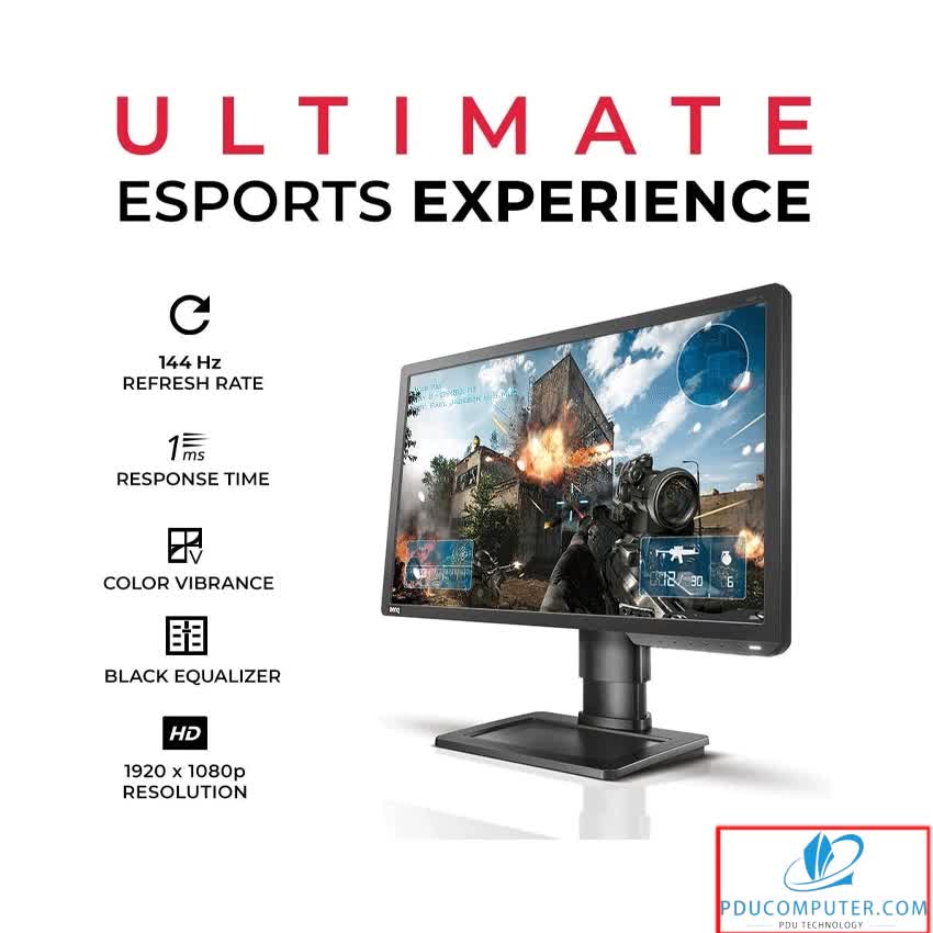 Màn hình BenQ Zowie XL2411P (24 inch/TN/FHD/350cd/m²/144Hz/1ms/DP+HDMI+DVI)