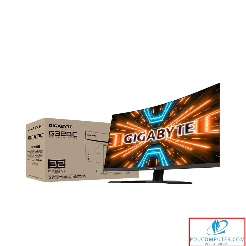 Màn hình Gigabyte G32QC (31.5 inch/2K/VA/165Hz/1ms/350 nits/HDMI+DP/Cong)