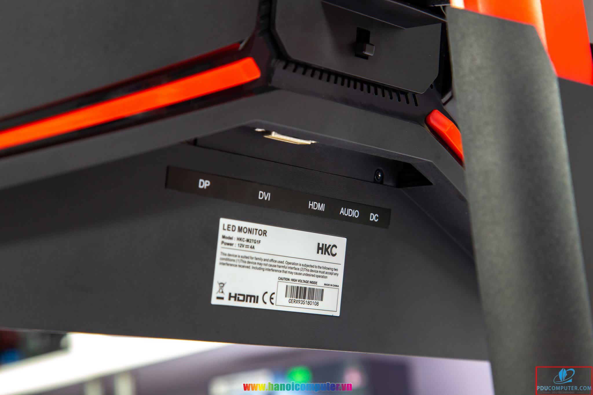 Màn hình HKC M27G1F (27 inch/Full HD/LED/VA/250cd/m²/DVI+HDMI+DP/144Hz/1ms/Cong) (HÀNG THANH LÝ)