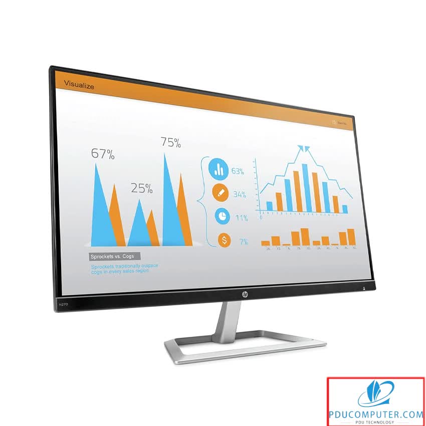Màn hình HP N270 (27 inch/FHD/LED/IPS/250cd/m²/HDMI+VGA/60Hz/5ms)