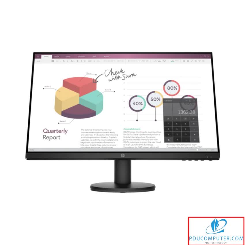 Màn hình HP P24V (23.8inch/FHD/IPS/75Hz/5ms/250nits/HDMI+DP)