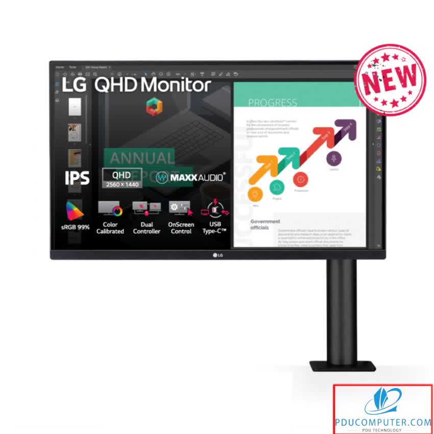Màn hình LG 27QN880-B (27 inch/2K/IPS/75Hz/5ms/350nits/HDMI+DP+TypeC)