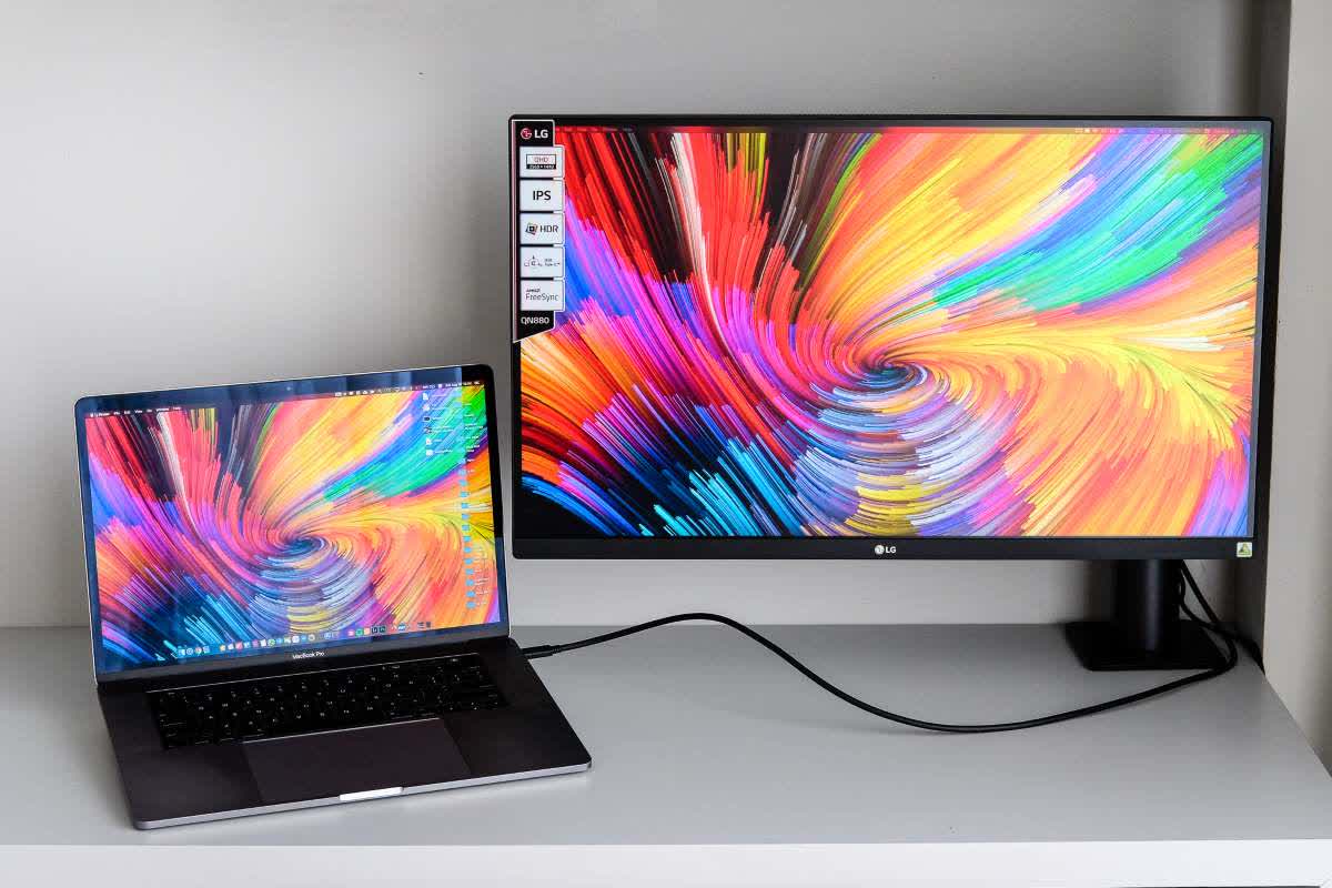 Màn hình LG 27QN880-B (27 inch/2K/IPS/75Hz/5ms/350nits/HDMI+DP+TypeC)