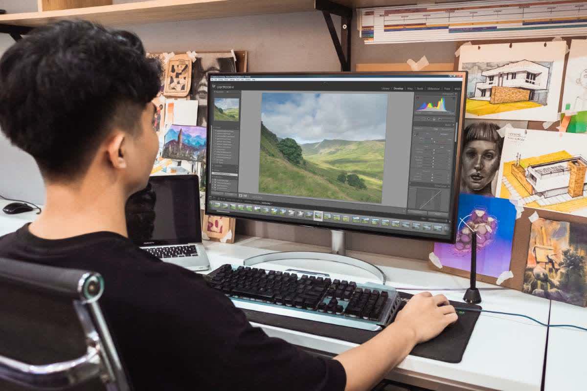 Màn hình LG 32UL950-W (32 inch/4K/NanoIPS/60Hz/5ms/450 nits/HDMI+DP+Thunderbolt)