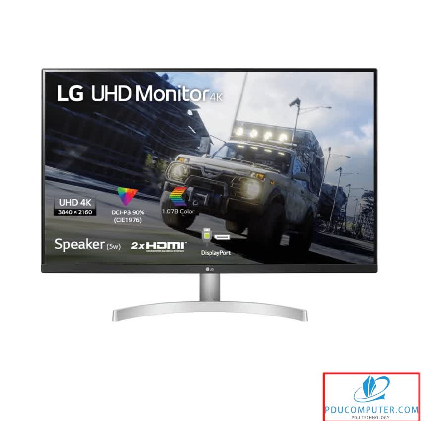 Màn hình LG 32UN500-W (31.5inch/4K/VA/60Hz/4ms/350nits/HDMI+DP+Audio/Loa)