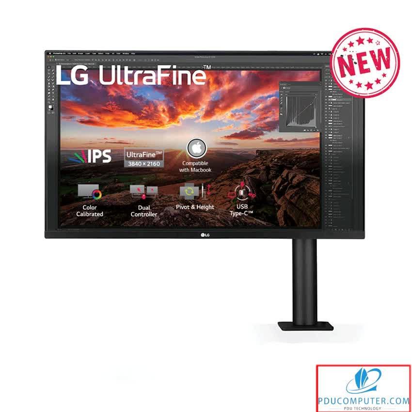 LG 32UN880-B 31.5インチ4Kモニター 専用モニターアーム付属 ...