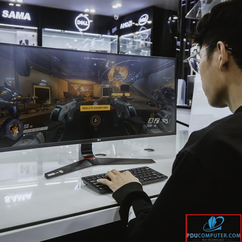 Màn hình LG 34GL750-B (34 inch/2K/IPS/144Hz/5ms/300 nits/HDMI+DP/GSync/Cong)