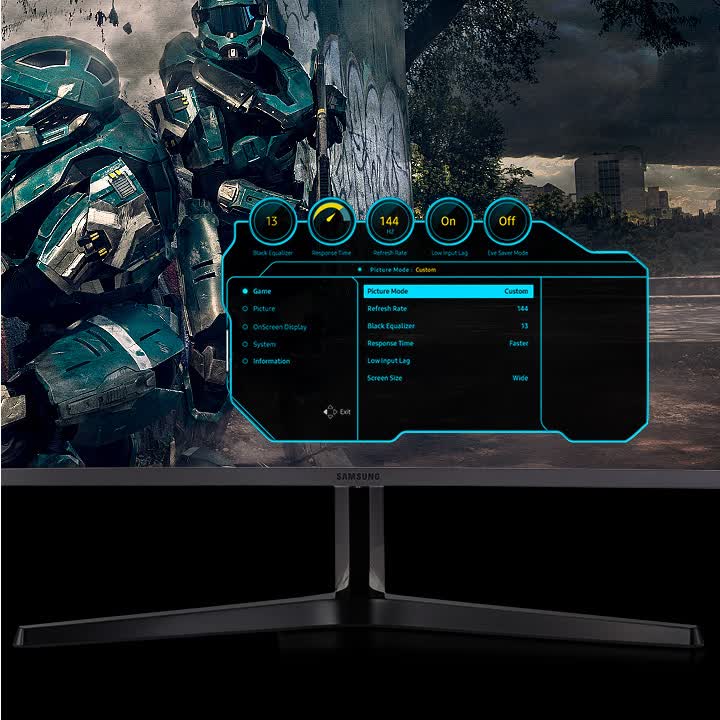 Màn hình Samsung C32JG50QEEXXV (32 inch/2K/VA/350cd/m²/DP+HDMI/144Hz/1ms/Màn hình cong)