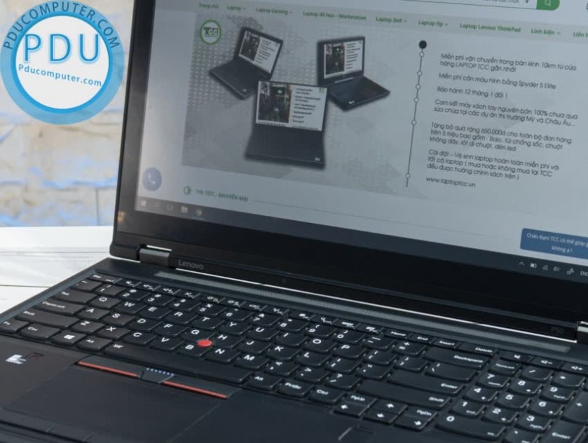 giới thiệu tổng quan Laptop Cũ Lenovo ThinkPad P50 i7-6820HQ| RAM 8GB| SSD 256GB| Quadro M1000M FHD| 15.6 FHD