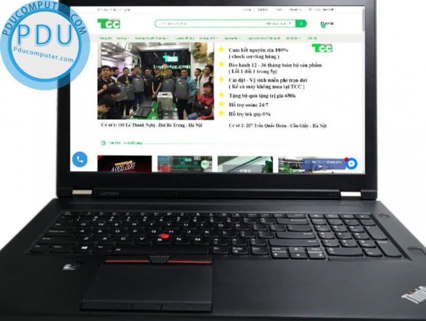 ngoài hình Laptop Cũ Lenovo ThinkPad P71 i7-7820HQ| RAM 16GB| 512G SSD| 17”3| NVIDIA Quadro P3000 6G DDR5