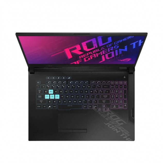Laptop Asus Gaming ROG Strix G712L-UEV075T (Core i7 10750H/2*8GB RAM/512GB SSD/17.3 144hz/GTX 1660Ti 6GB/Win10/Balo/Đen)