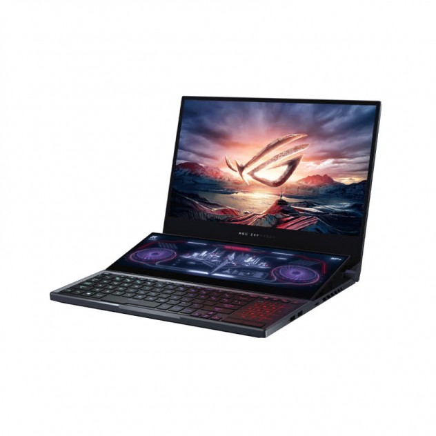 Laptop Asus Gaming ROG Zephyrus Duo GX550LXS-HC055R (i9 10980HK/32GB RAM/1TB HDD+1TB SSD/15.6 UHD/RTX2080 Super MaxQ 8GB/Win10/Balo/Chuột/Xám)