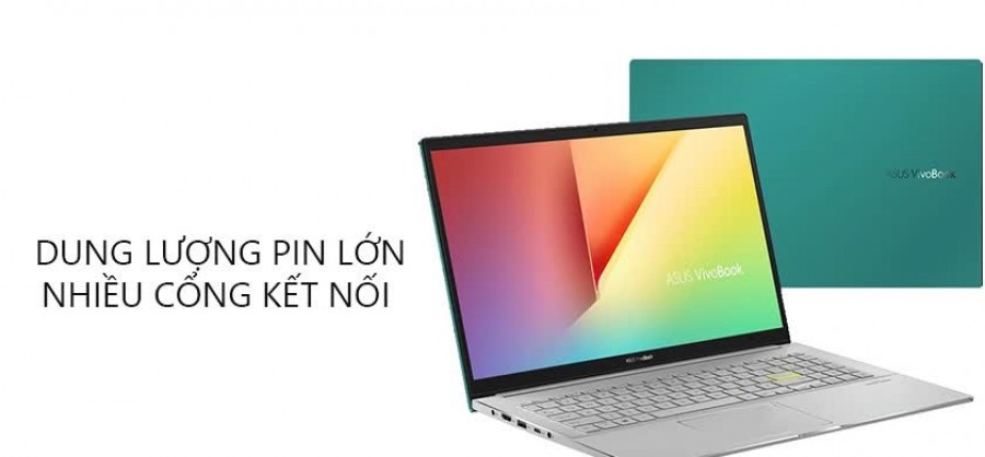 Nội quan Laptop Asus VivoBook S533EA-BQ018T (i5 1135G7/8GB RAM/512GB SSD/15.6 FHD/Win10/Đen)