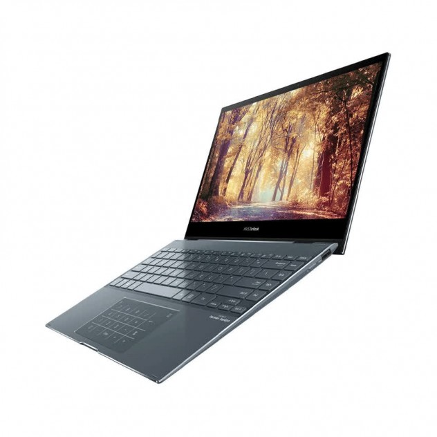 ngoài hình Laptop Asus ZenBook UX363EA-HP130T (i5 1135G7/8GB RAM/512B SSD/13.3 FHD Cảm ứng/Win10/Bút/Túi/Xám)