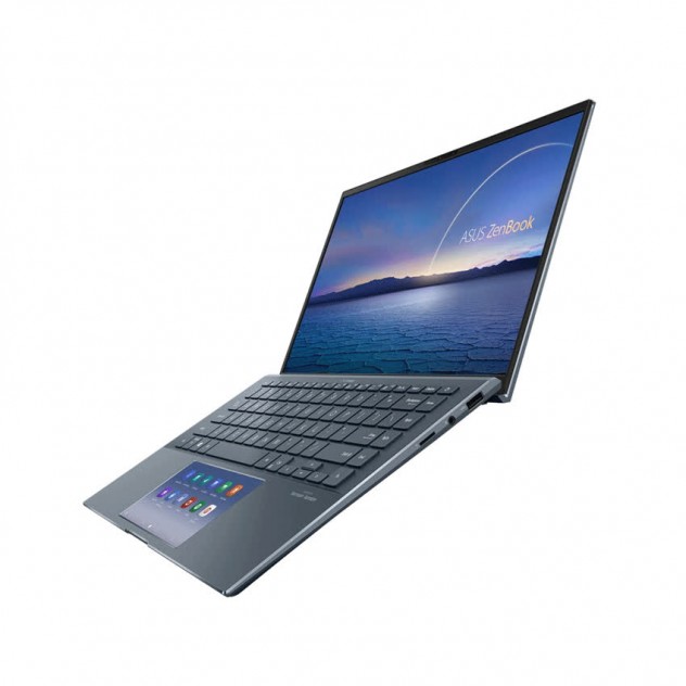 ngoài hình Laptop Asus ZenBook UX435EG-AI099T (i7 1165G7/16GB RAM/512GB SSD/14 FHD/MX450 2GB/Win10/Xám)