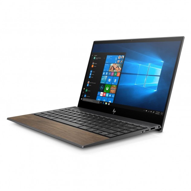 ngoài hình Laptop HP Envy 13-aq1047TU (8XS69PA) (i7 10510U/8GB RAM/512GB SSD/13.3 inch FHD/FP/Win 10/Vàng vân gỗ)