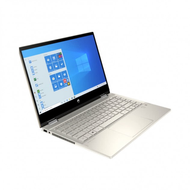 ngoài hình Laptop HP Pavilion x360 14-dw1016TU (2H3Q0PA) (i3 1115G4/4GB RAM/256GB SSD/14 Touch FHD/Win10/Office/Bút/Vàng)
