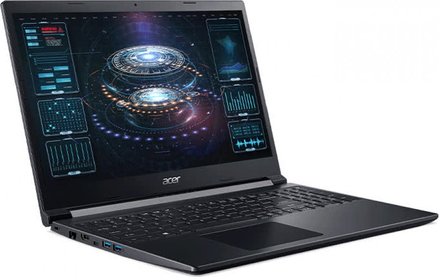 ngoài hình Laptop Acer Gaming Aspire 7 A715-41G-R150 (NH.Q8SSV.004) (Ryzen 7 3750H/8GB RAM/512GB SSD/ GTX1650Ti 4G DDR6/15.6 inch FHD IPS/Win10/Đen)