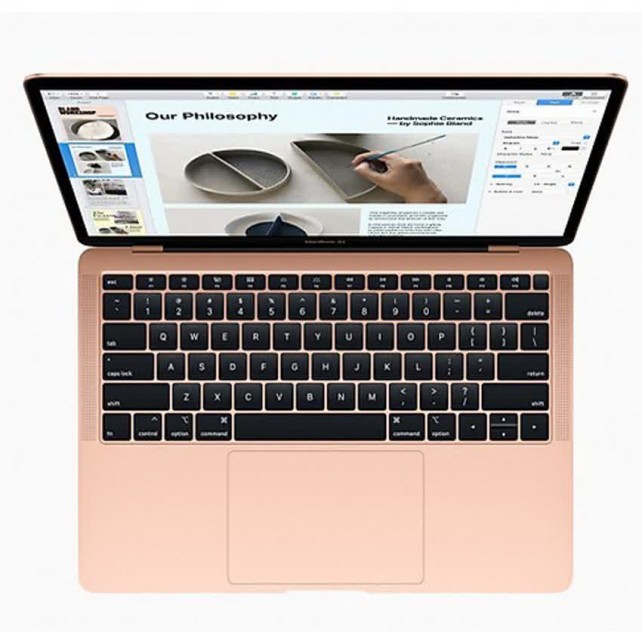 ngoài hình Laptop Apple Macbook Air MREF2 (2018) (i5 1.6GHz/8GB RAM/256GB SSD/13.3 inch/Mac OS X/Vàng)