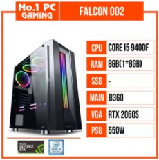 PC GAMING FALCON 002 (i5 9400F/B360/8GB RAM/RTX 2060 SUPER/550W/TẢN T400i/RGB)