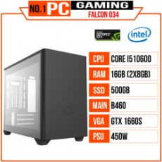 PC GAMING FALCON 034 (I5 10600/B460/16GB RAM/500GB SSD/GTX 1660 Super/450W/Tản ID-Cooling/RGB
