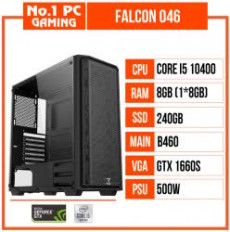 PC GAMING FALCON 046 (I5 10400/B460M/RAM 8GB/SSD 240GB/GTX 1660 Super/500W/Quạt CM Hyper/RGB)