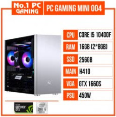 PC GAMING MINI 005 (10400F/H410/16GB RAM/256GB SSD/GTX 1660 SUPER/450W/RGB)