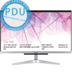 PC Acer Aspire All in one C22-960 (i3-10110U/4GB RAM/128GB SSD + 1TB HDD/21.5 inch FHD/WL+BT/K+M/Win 10) (DQ.BD8SV.001)