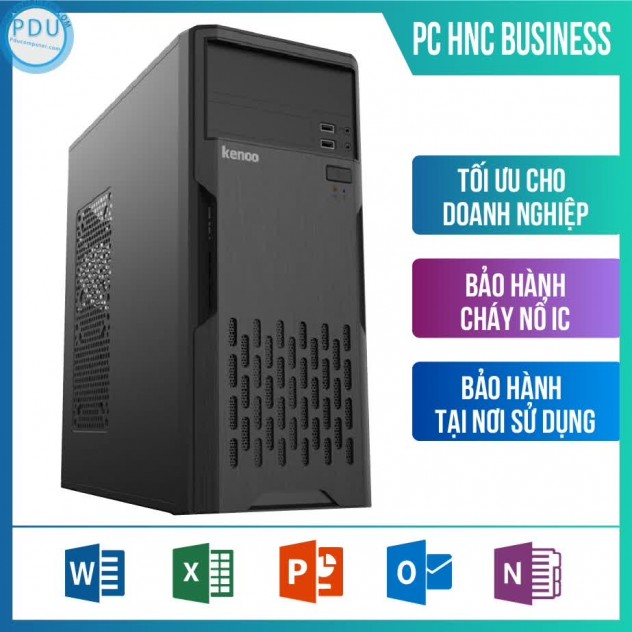 giới thiệu tổng quan PC HNC Business Pro P58 (i3 10100/H410/8GB RAM/240GB SSD/WIFI+DVD)