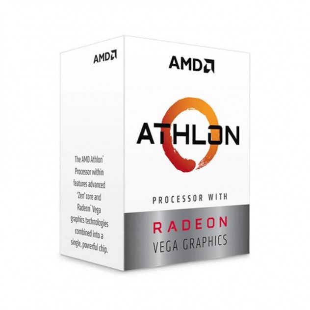CPU AMD Athlon 200GE (3.2GHz, 2 nhân 4 luồng, 4MB Cache, Radeon Vega 3, 35W) - Socket AMD AM4