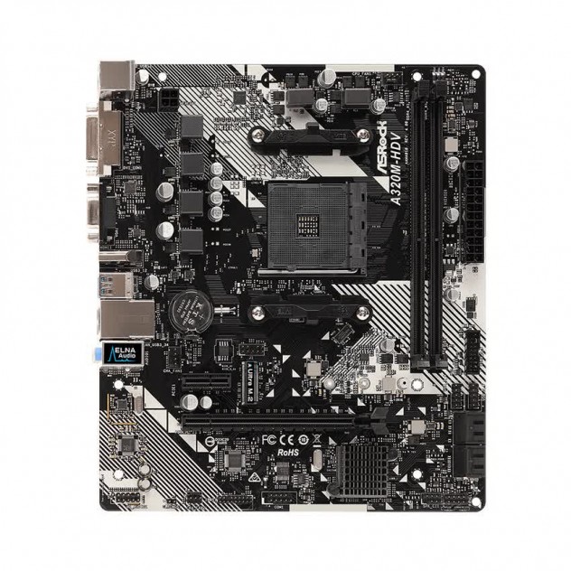 Mainboard ASROCK A320M-HDV R4.0 (AMD A320M, Socket AM4,,m-ATX, 2 khe RAM DDR4)