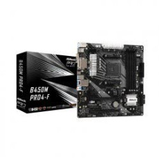 Mainboard ASROCK B450M PRO 4-F (AMD B450M, Socket AM4, m-ATX, 4 khe RAM DDR4)