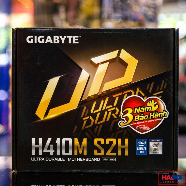 Mainboard Gigabyte H410M-S2H (Intel H410, Socket 1200, m-ATX, 2 khe Ram DDR4)
