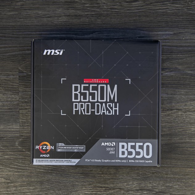 Mainboard MSI B550M PRO-DASH (AMD B550, Socket AM4, m-ATX, 4 khe RAM DRR4)