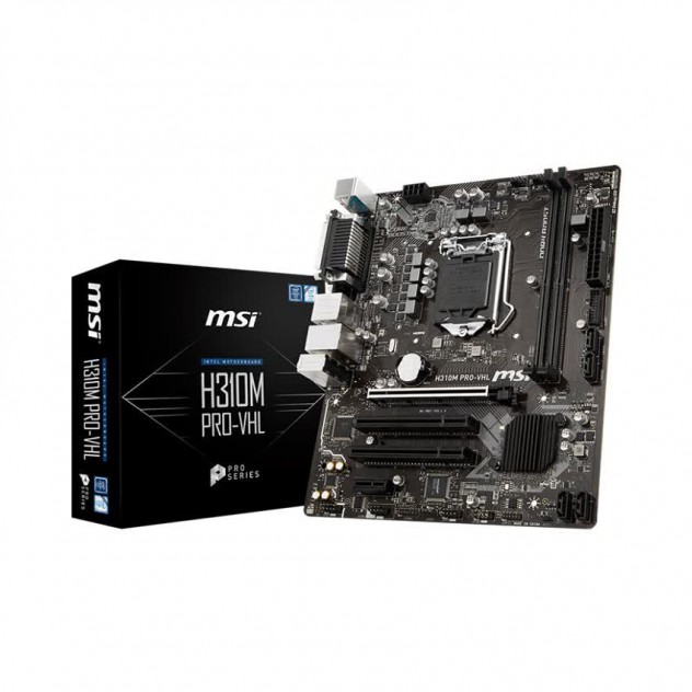 Mainboard MSI H310M PRO - VHL (Intel H310, Socket 1151, m-ATX, 2 khe RAM DDR4)