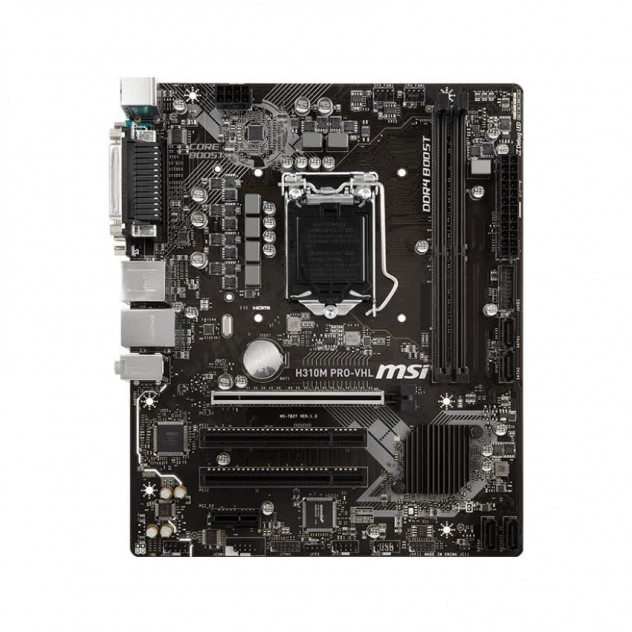 Mainboard MSI H310M PRO - VHL (Intel H310, Socket 1151, m-ATX, 2 khe RAM DDR4)