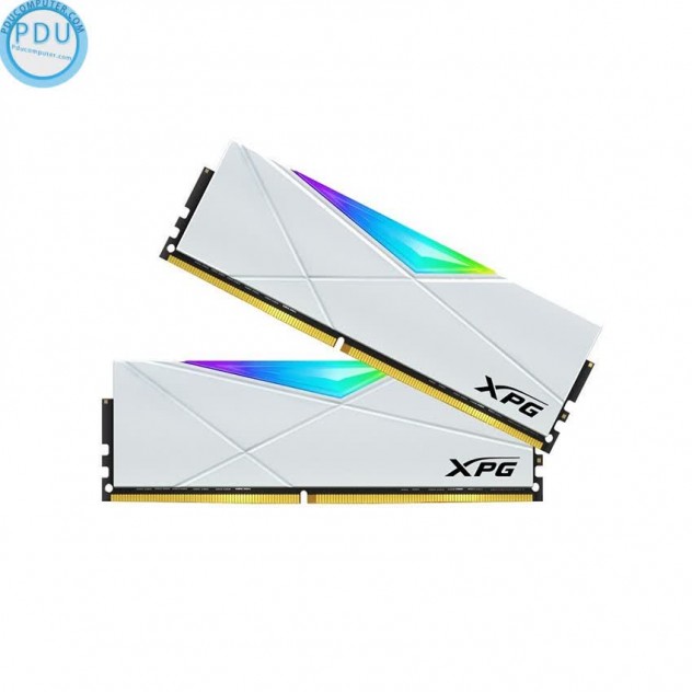 Ram Desktop Adata XPG Spectrix D50 RGB White (AX4U320038G16A-DW50) 16GB (2x8GB) DDR4 3200Mhz