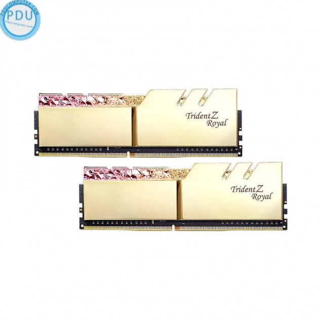 RAM Desktop Gskill Trident Z Royal (F4-3200C16D-16GTRG) 16GB (2x8GB) DDR4 3200Mhz