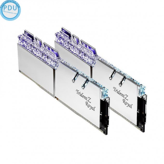 RAM Desktop Gskill Trident Z Royal (F4-3200C16D-16GTRS) 16GB (2x8GB) DDR4 3200Mhz