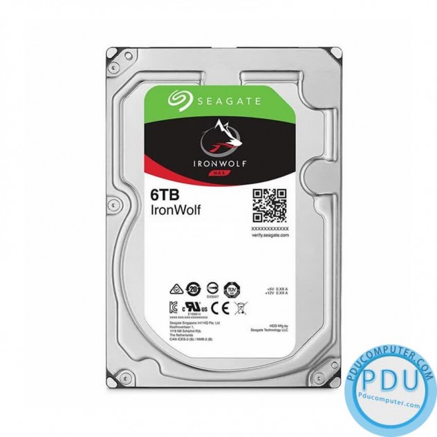 Ổ Cứng HDD Seagate IronWolf 6 TB 3.5 inch 5400Rpm, SATA 3, 256 MB Cache (ST6000VN001)