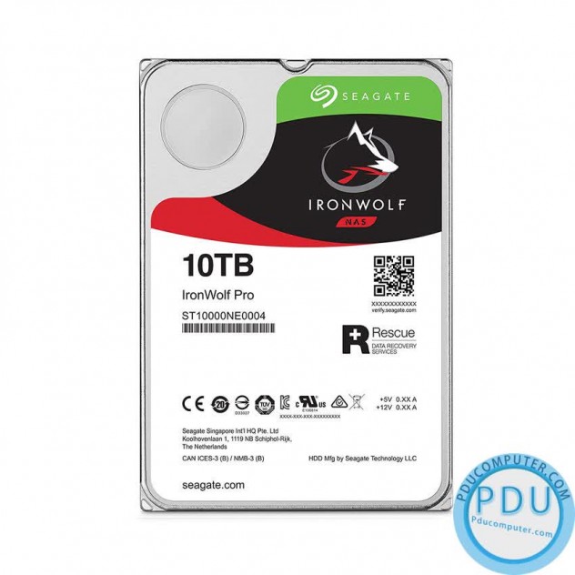 Ổ cứng HDD Seagate Ironwolf Pro 10TB (3.5 inch/SATA3/256MB Cache/7200RPM) (ST10000NE0008)